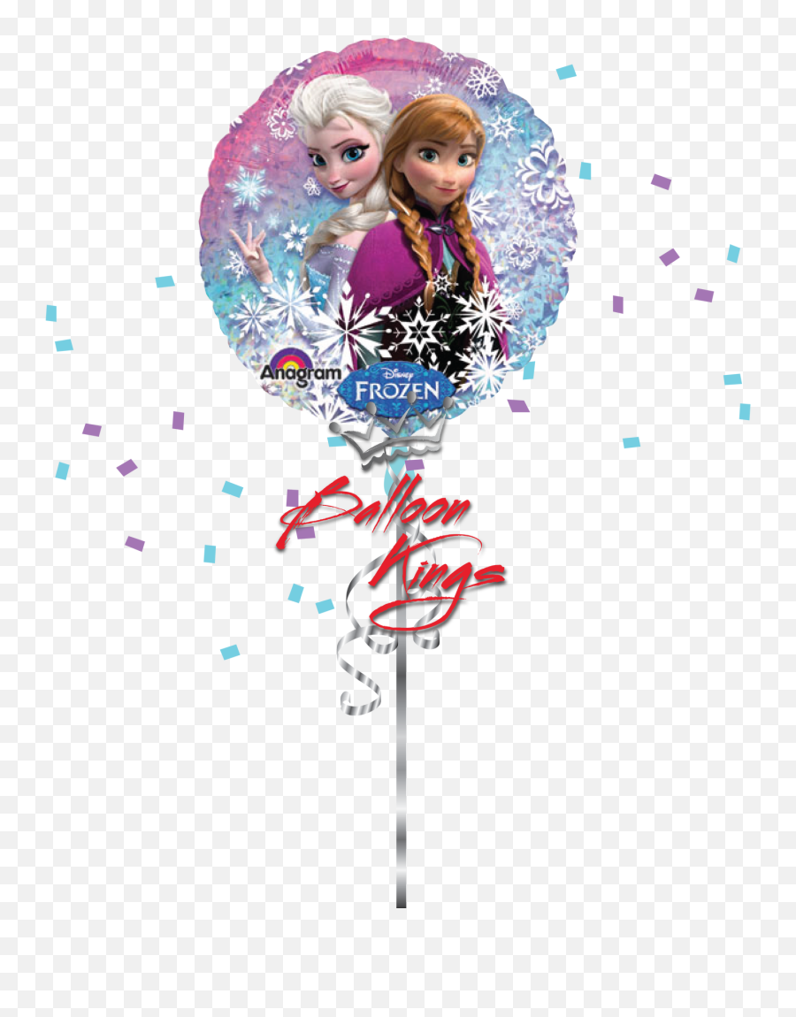 Elsa U0026 Anna Round - Frozen Balloon Emoji,Doll Emoji