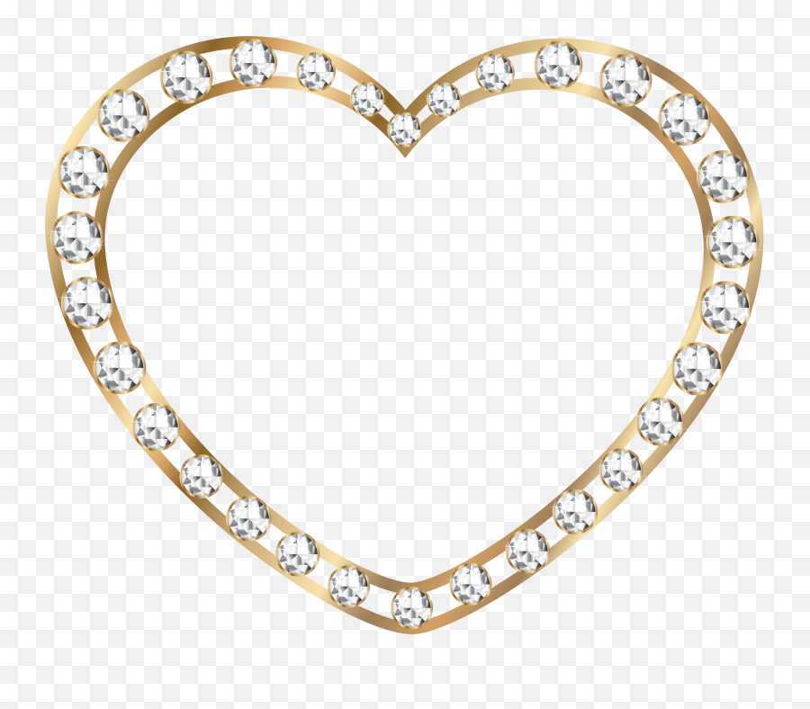Clipart Gold Heart Outline Emoji,Hert Emoji