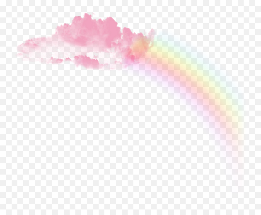 Freetoedit Pink Rainbow Cloud Aesthetic - Watercolor Paint Emoji,Cloud Candy Emoji