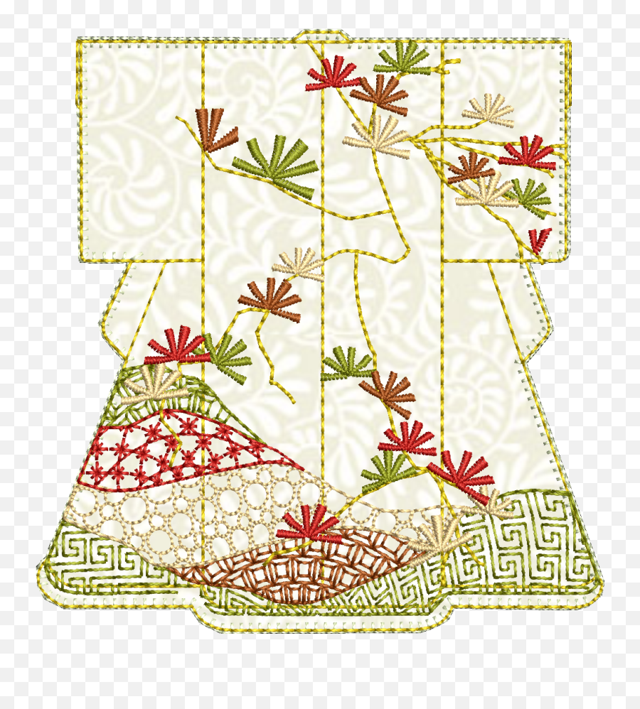 Embroideryoftheday Hashtag On Twitter - Motif Emoji,Kimono Emoji