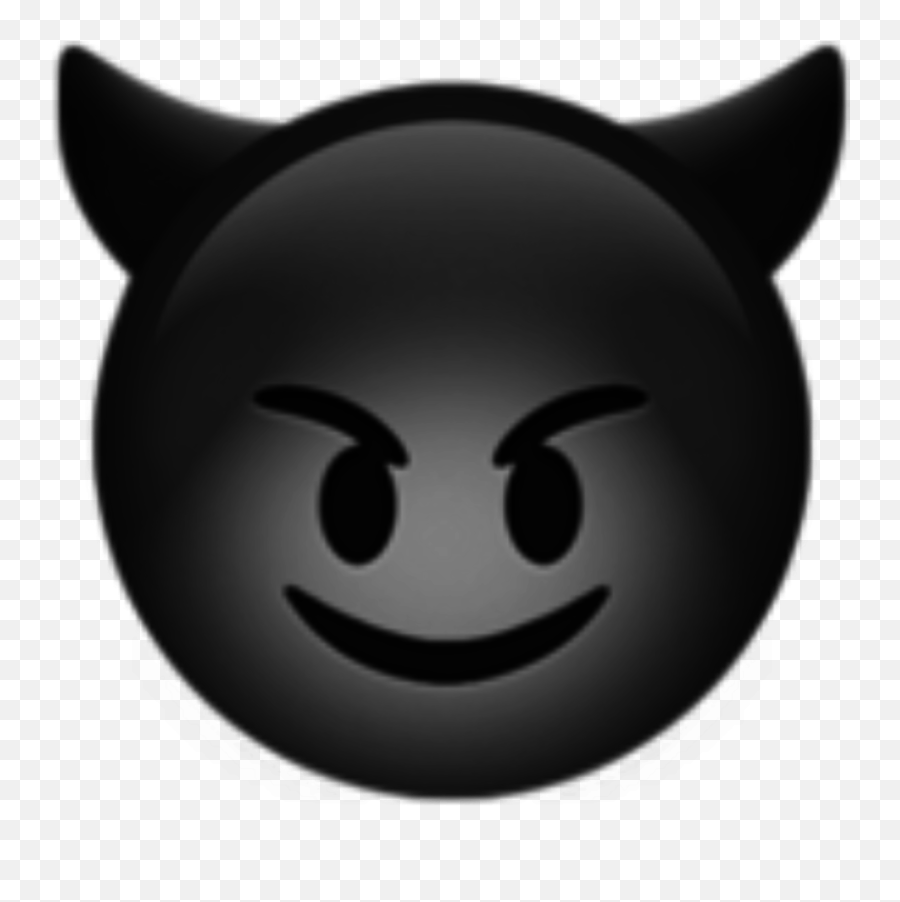 Blackdevilemoji Sticker By Josephine - Black Devil Emoji Sticker,Black Cat Emoji
