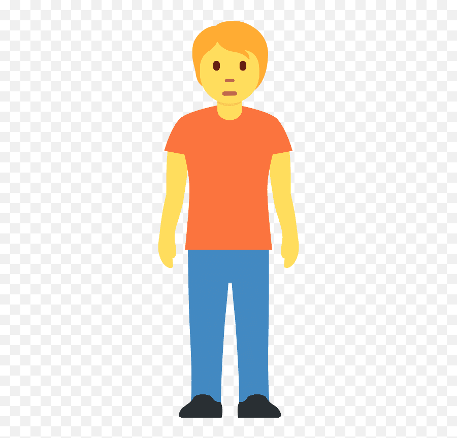 Person Standing Emoji Clipart - Person Standing Emoji,Person Emoji