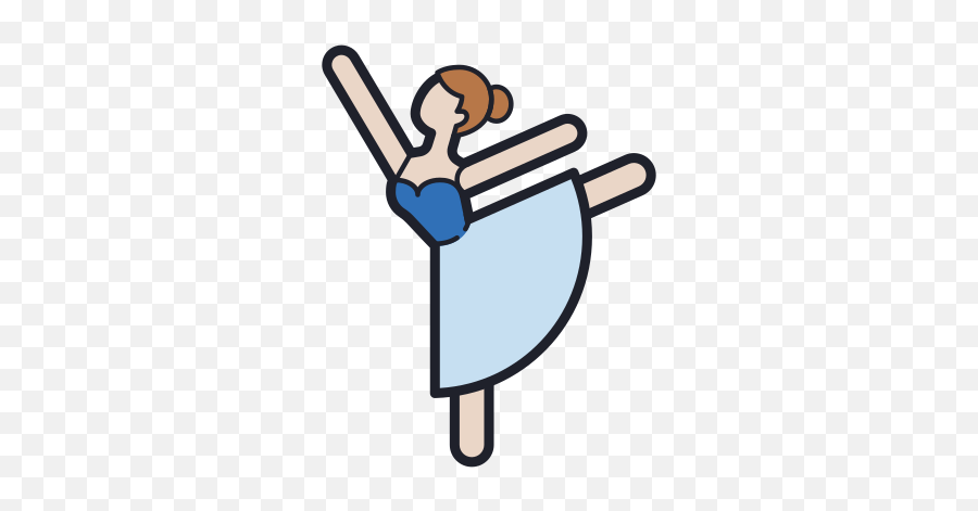 Ballet Dancer Female Icon - Free Download Png And Vector Clip Art Emoji,Dancer Emoji
