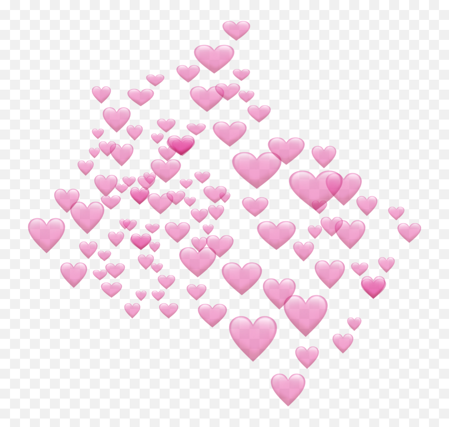 Download Lots Of Emoji Hearts Png - Tons Of Emoji Hearts,Pink Hearts Emoji