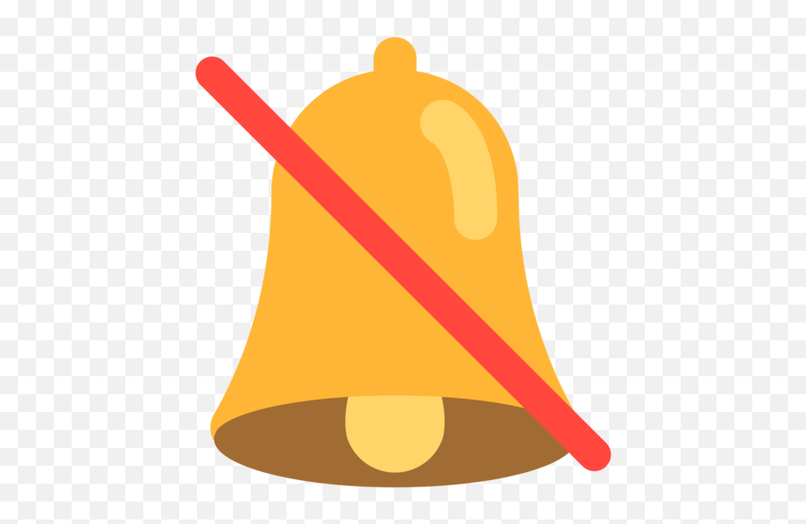 Bell With Slash Emoji - Bell With A Line Through,Traffic Cone Emoji