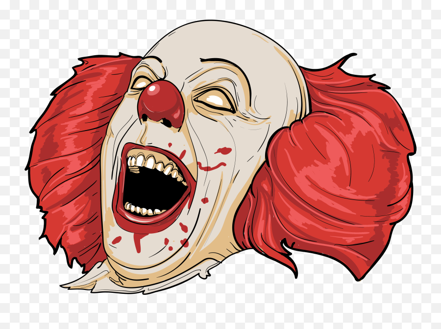 Clown Clipart Mouth - Clipart Scary Clown Png Emoji,Creepy Clown Emoji