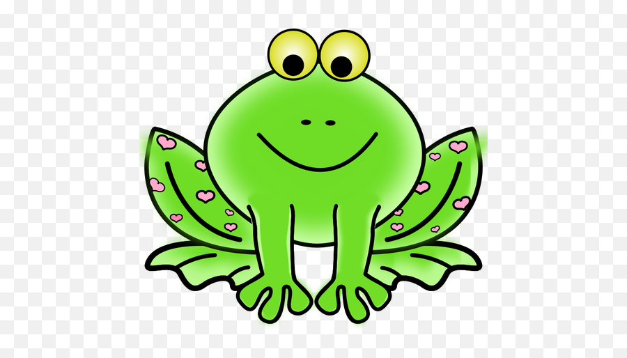 Green Valentine Frog Vector Graphics - Free Clipart Frog Emoji,Frog Tea Emoji