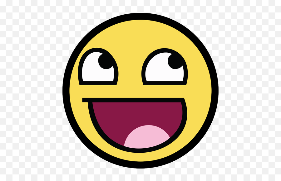 Awesome Smiley - Epic Face No Background Emoji,Smiley Face Emoji