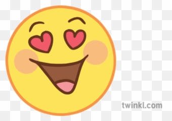 Heart Eyes Face Emoji Editable Classroom Job Cards - Smiley