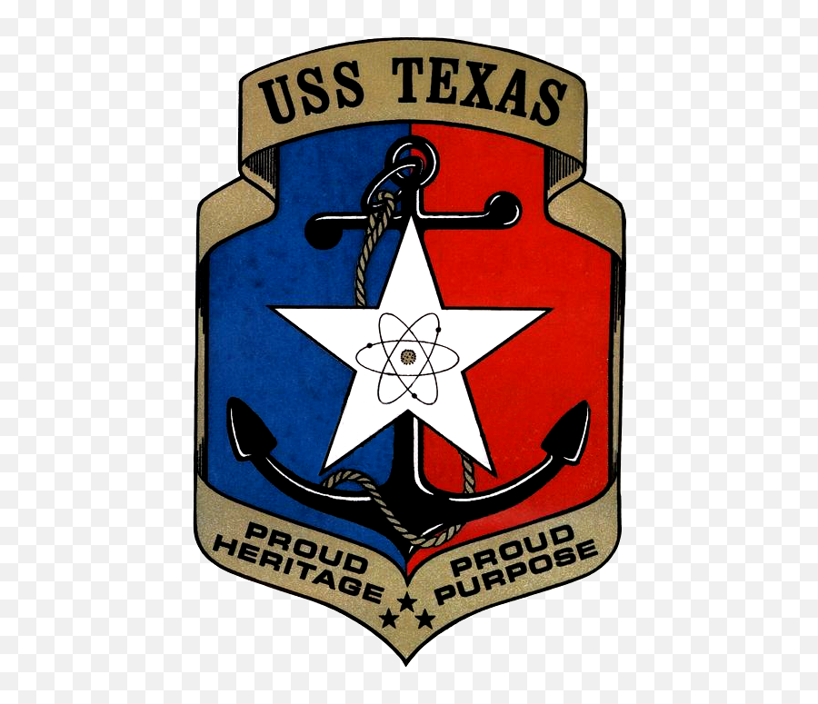 Uss Texas Insignia 1983 - Emblem Emoji,Texas Flag Emoticon