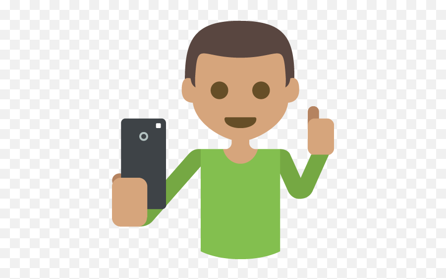 Selfie Medium Skin Tone Emoji Emoticon - Emojis Selfier Png,Skin Color Emoji