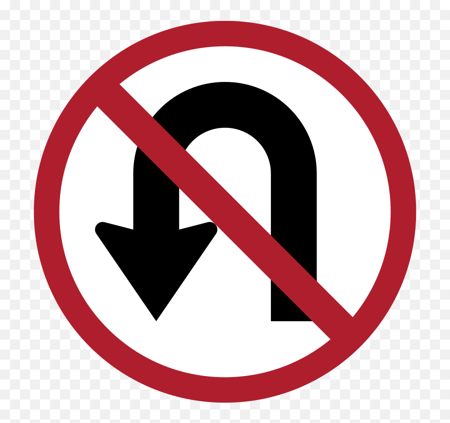 Thailand Road Sign - Meaning Of No U Turn Sign Emoji,Emoji Sign Language Translator