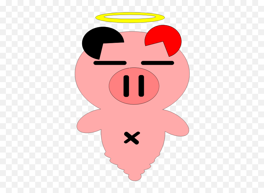 Angel Pig - Pig Animasi Emoji,Pig Money Emoji