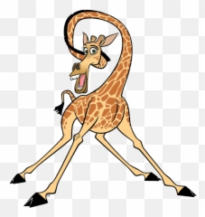 Madagascar Giraffe Clipart - Melman Madagascar Clipart Emoji,Giraffe Emoji