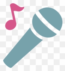 microphone emoji sticker music sing - Emoticone Micro