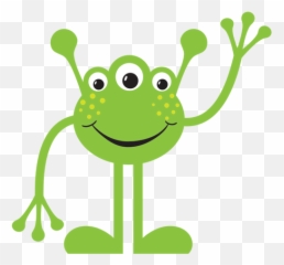 Friendly Alien - Transparent Background Alien Clip Art Emoji,Waving Emoticon