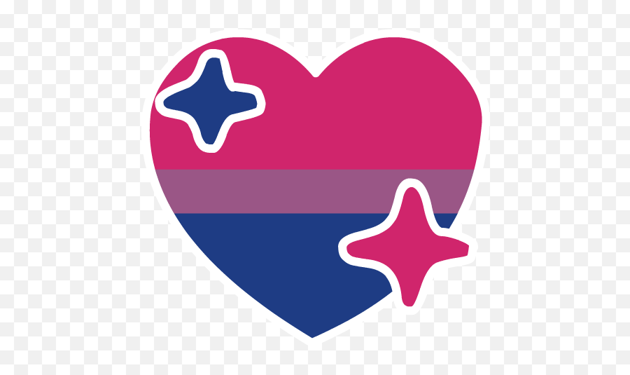 Bi Week Heart Emoji,Bisexual Flag Emoji