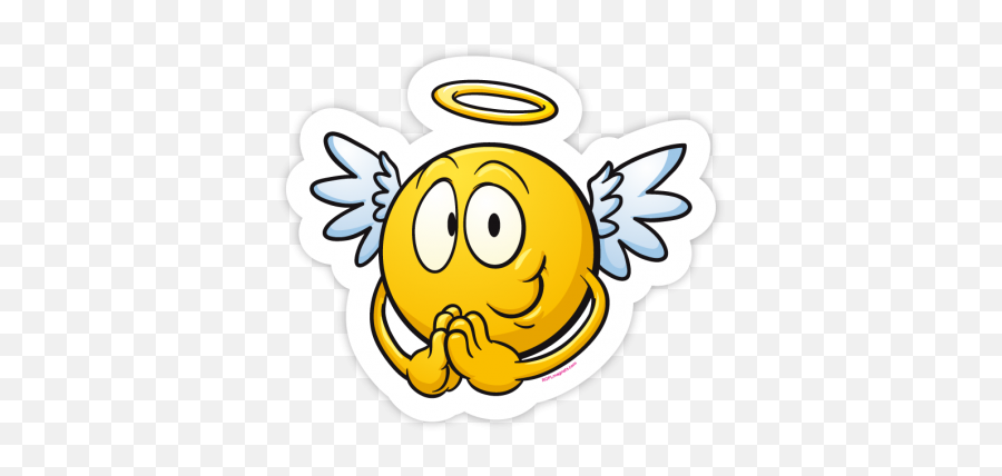 Angel Emoji - Engel Und Teufel Clipart,Emoji Angel