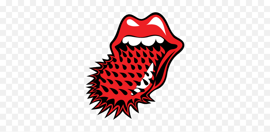 Gtsport - Rolling Stones Spiked Tongue Shirt Emoji,Lip Licking Emoji