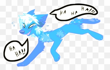 Sad Blue Lupisvulpes Clipart - Cartoon Emoji