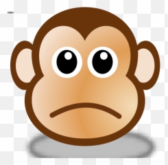 Sad Monkey Face 3 PNG SVG Clip art for Web - Download Clipart Emoji