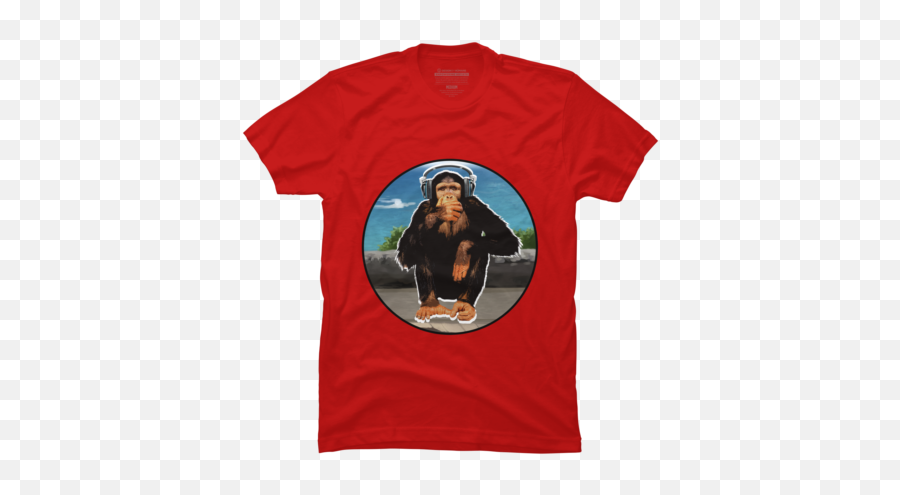 Best Red Monkey T Shirts Tanks And Hoodies Design By Humans Emoji,Hear No Evil Emoji