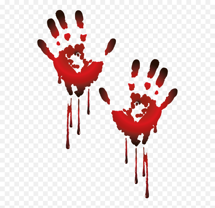 Bloody Traces Halloween Wall Sticker - Mano Halloween Emoji,Halloween Emoticons