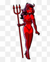 sexy girl cartoon devil Sticker by Jessica Knable - Devil Chick Emoji
