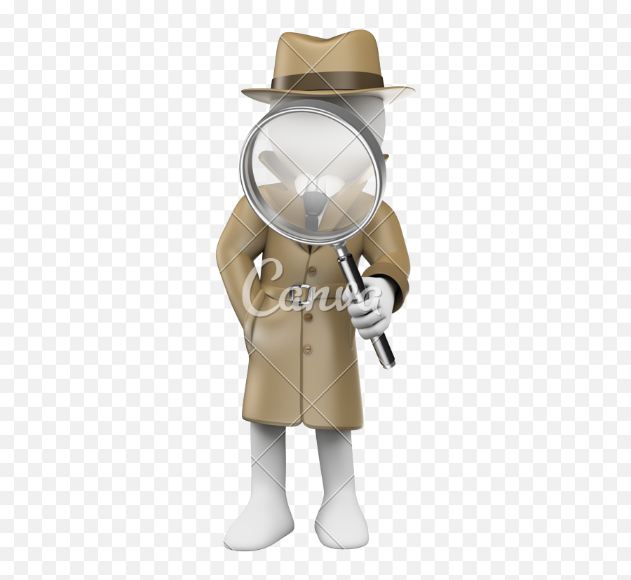 Contrato De Investigador - 3d Man Detective Emoji,Emoji Detective