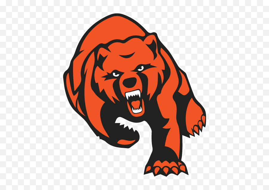 Full Bear White Stroke - Bear Mascot Logo Png Clipart Full Bear Logo Hd Png Emoji,Chicago Bears Emoji