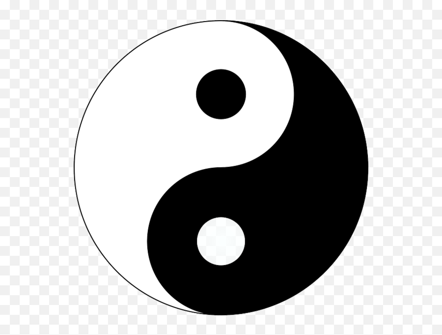Taoism - Chinese Sign Black And White Emoji,Anime Emotion Symbols