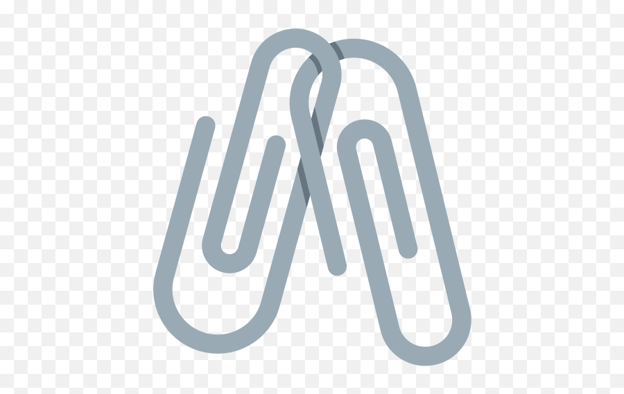 Linked Paperclips Emoji Meaning With Pictures - Clips Emoji,Paperclip Emoji