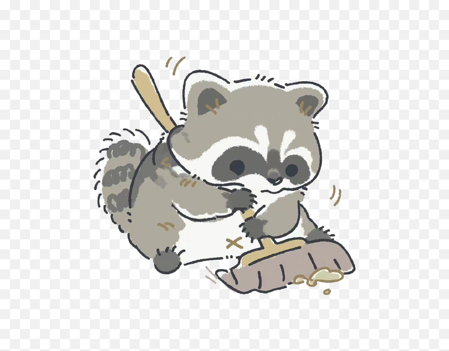 Cute Raccoon Png Emoji Image,Cute Dog