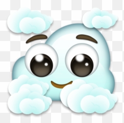 Headintheclouds - Cartoon Emoji,Clouds Emoji