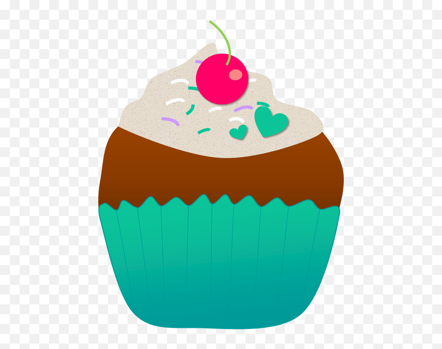 Cupcakes Clipart Half Eaten Cupcake - Cupcake Emoji,Emoji Cupcake Ideas