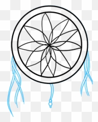 Really Easy Drawing Tutorial - Simple Dream Catcher Drawing Emoji,Dreamcatcher Emoji