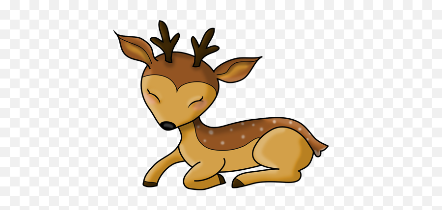 Dldcp47 - Deer Laying Down Clipart Emoji,Lie Down Emoji