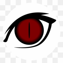 Free Cats Eyes Illustrations - Red Anime Png Emoji