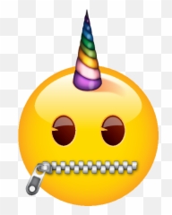 Zipper Mouth Face - Circle Emoji