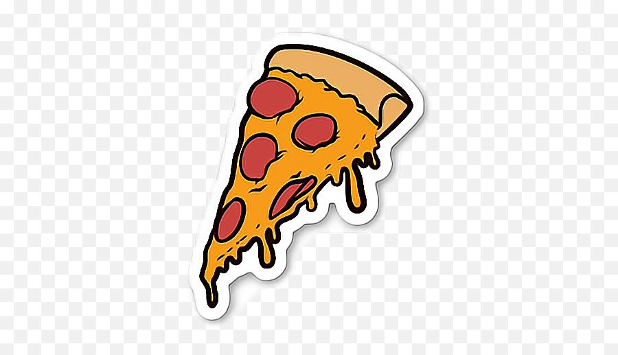 Pizza Slice Pizzas Enjoy Yummy - Stickers Pizza Emoji,Pizza Slice Emoji