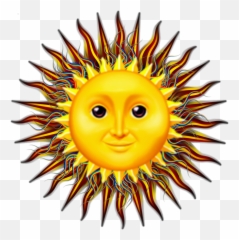 Sun With Face Clipart - Clipart Half Sun Black And White Emoji,Sun With ...