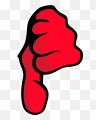 Fist Thumb Finger - Not Okay Clip Art Emoji