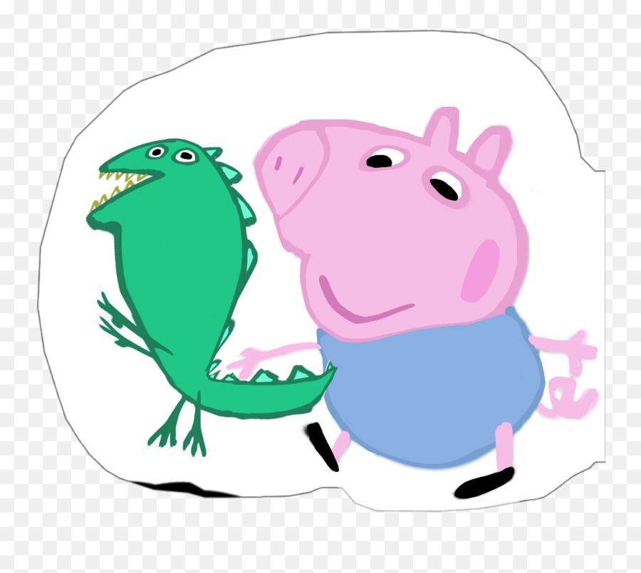 Mr Dinosaur Be A Skinny Legend And George Just Be Thicc - Cartoon Emoji,Thicc Emoji