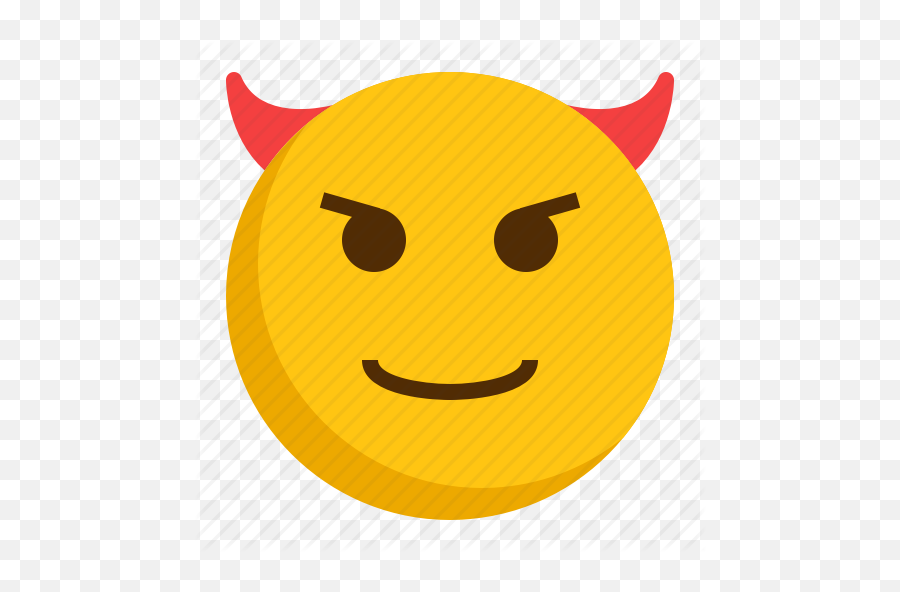 Emoji Flat - Smiley,Smiling Devil Emoji