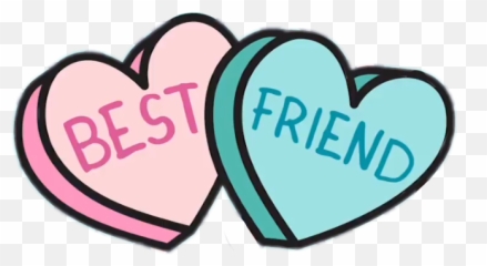 Besties Bestfriends Friends Girly Cute - Heart Emoji