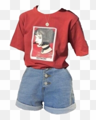 Follow My Insta - Polyvore Red Shirt Emoji