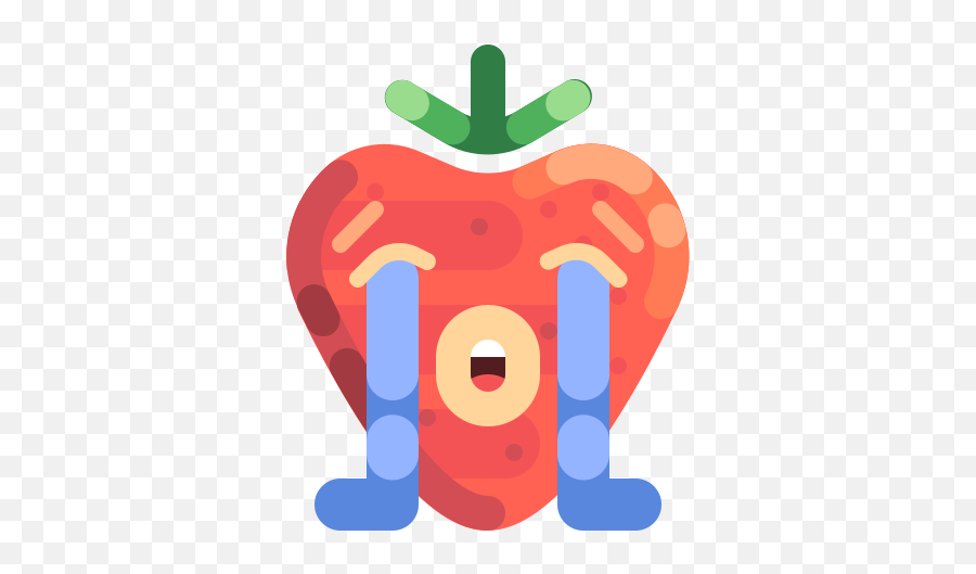Strawberry Loudly Crying Free Icon Of Strawberry Icon Set - Dizzy Strawberry Emoji,Loud Crying Emoji