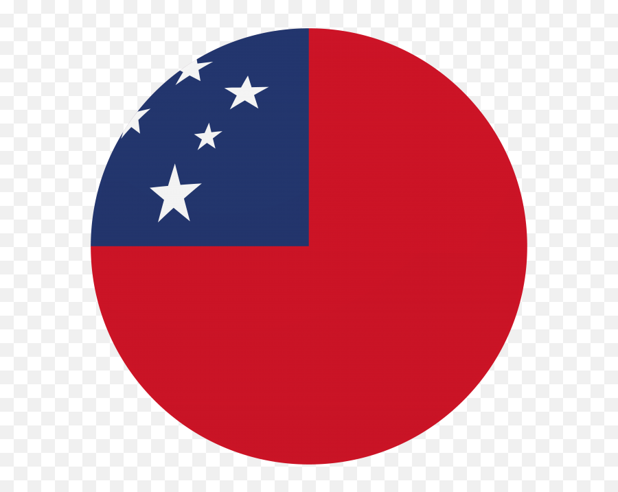 Samoa Rounded Flag Png Transparent Image - Freepngdesigncom Samoa Flag Circle Emoji,Indian Flag Emoji