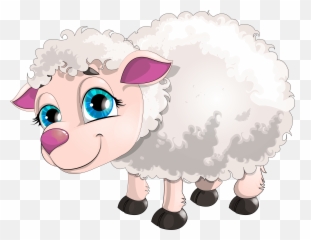 Cute White Lamb Png Clipart Picture - Sheep Cartoon Png Emoji,Lamb Emoji