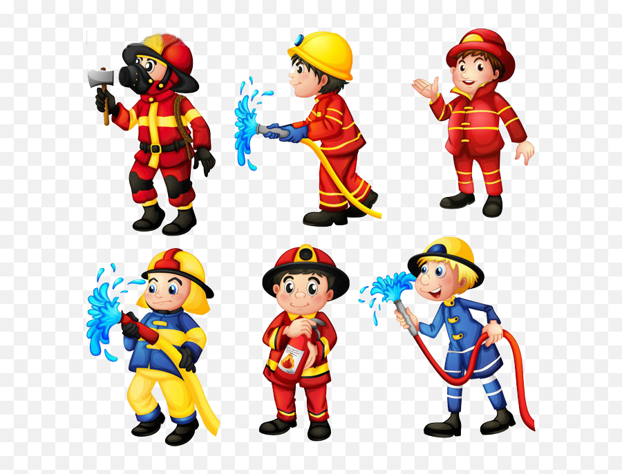 Firefighter Clipart Building Firefighter Building - Firefighters Cartoon Emoji,Firefighter Emoji